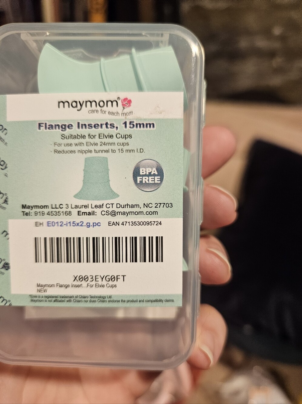 Never used 15mm Maymom flange inserts